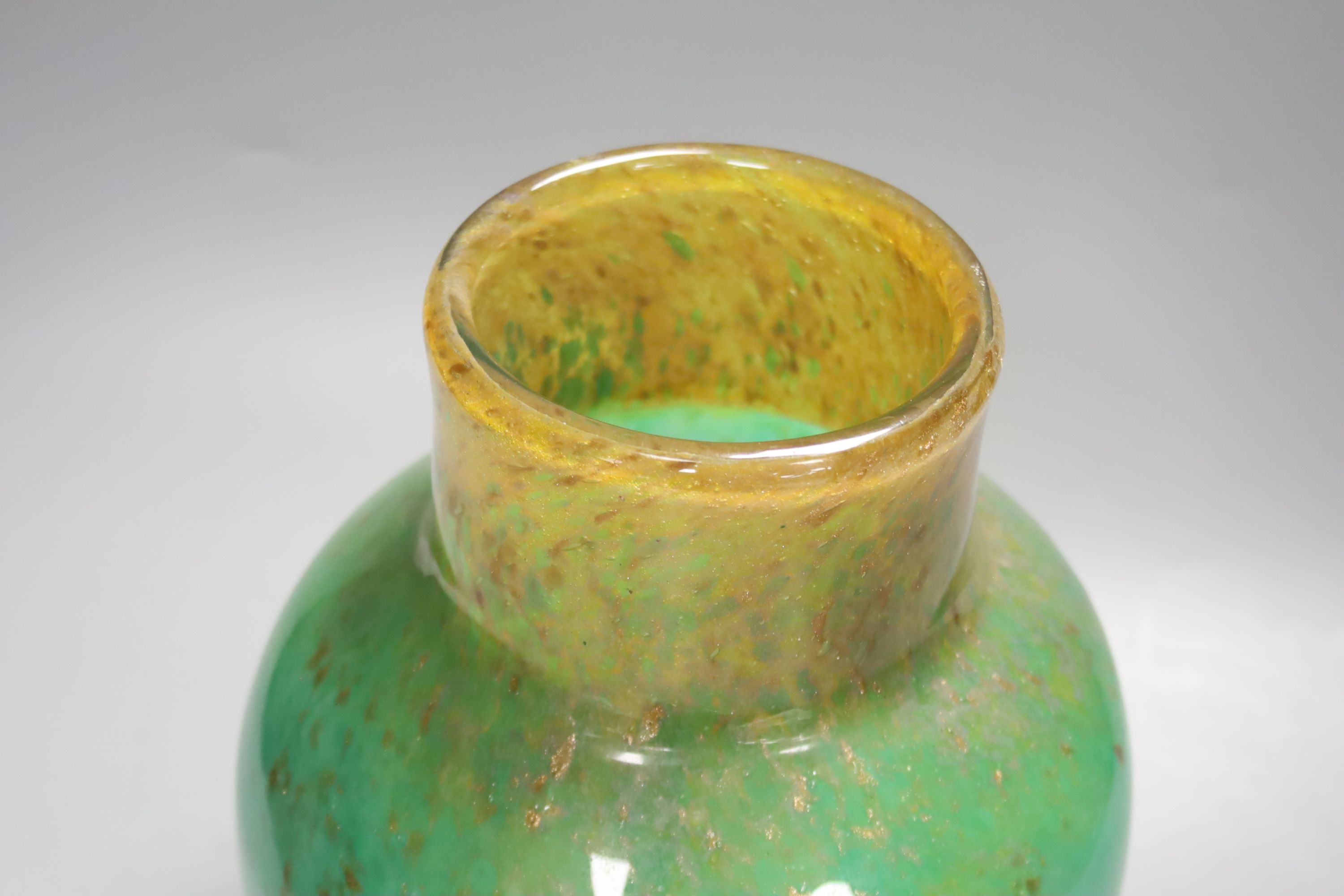 A large Monart glass vase, height 36cm